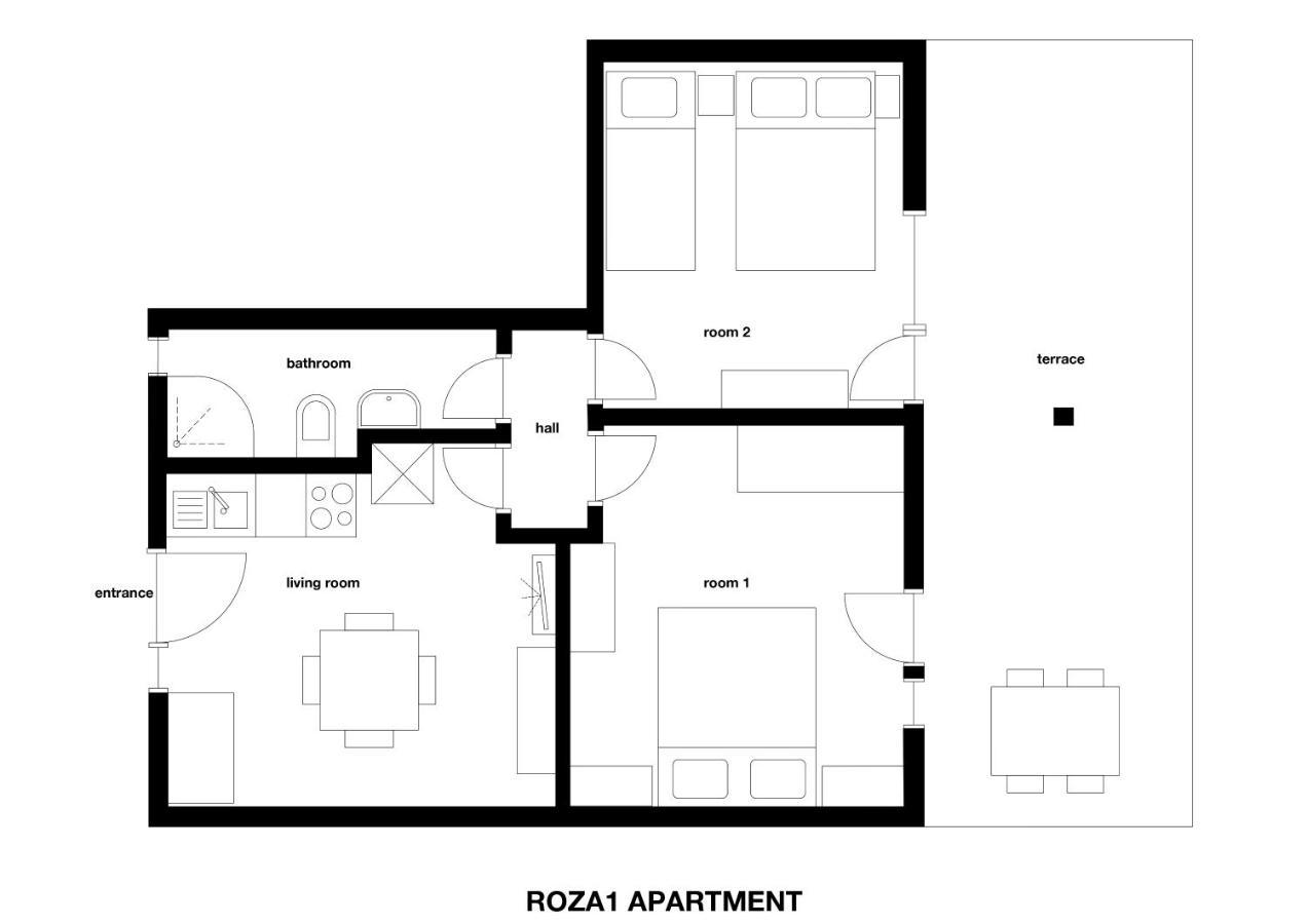 Apartments M&R Spadina ヴォディツェ エクステリア 写真